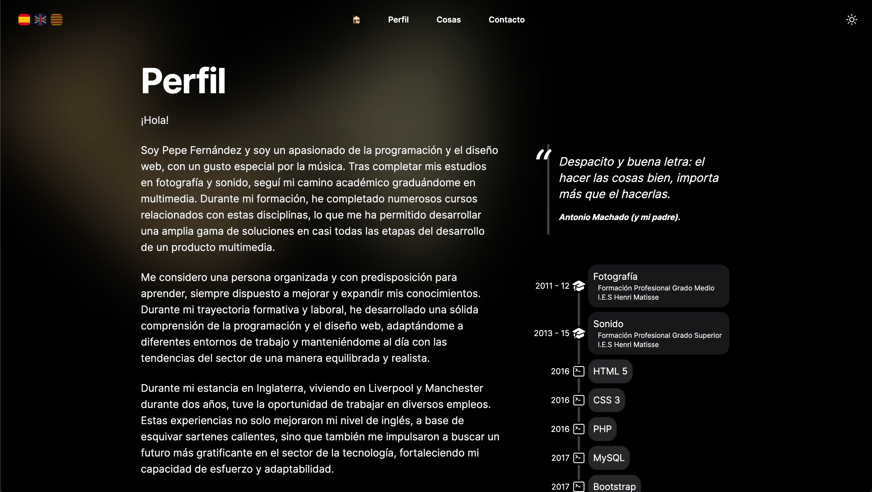 Nueva página personal