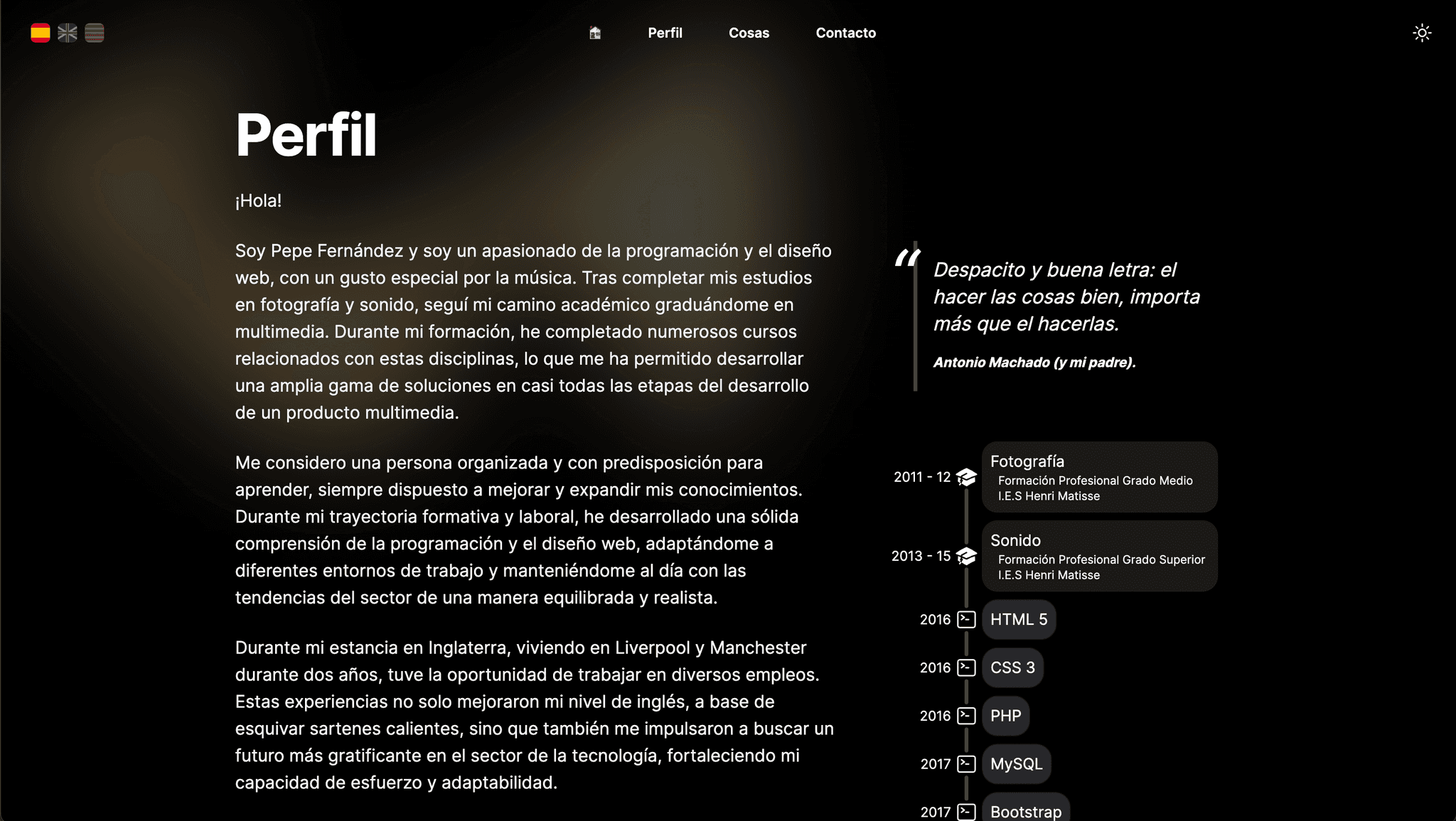 Nueva página personal